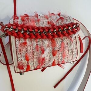 Red Tweed Alexander McQueen Women's Bag